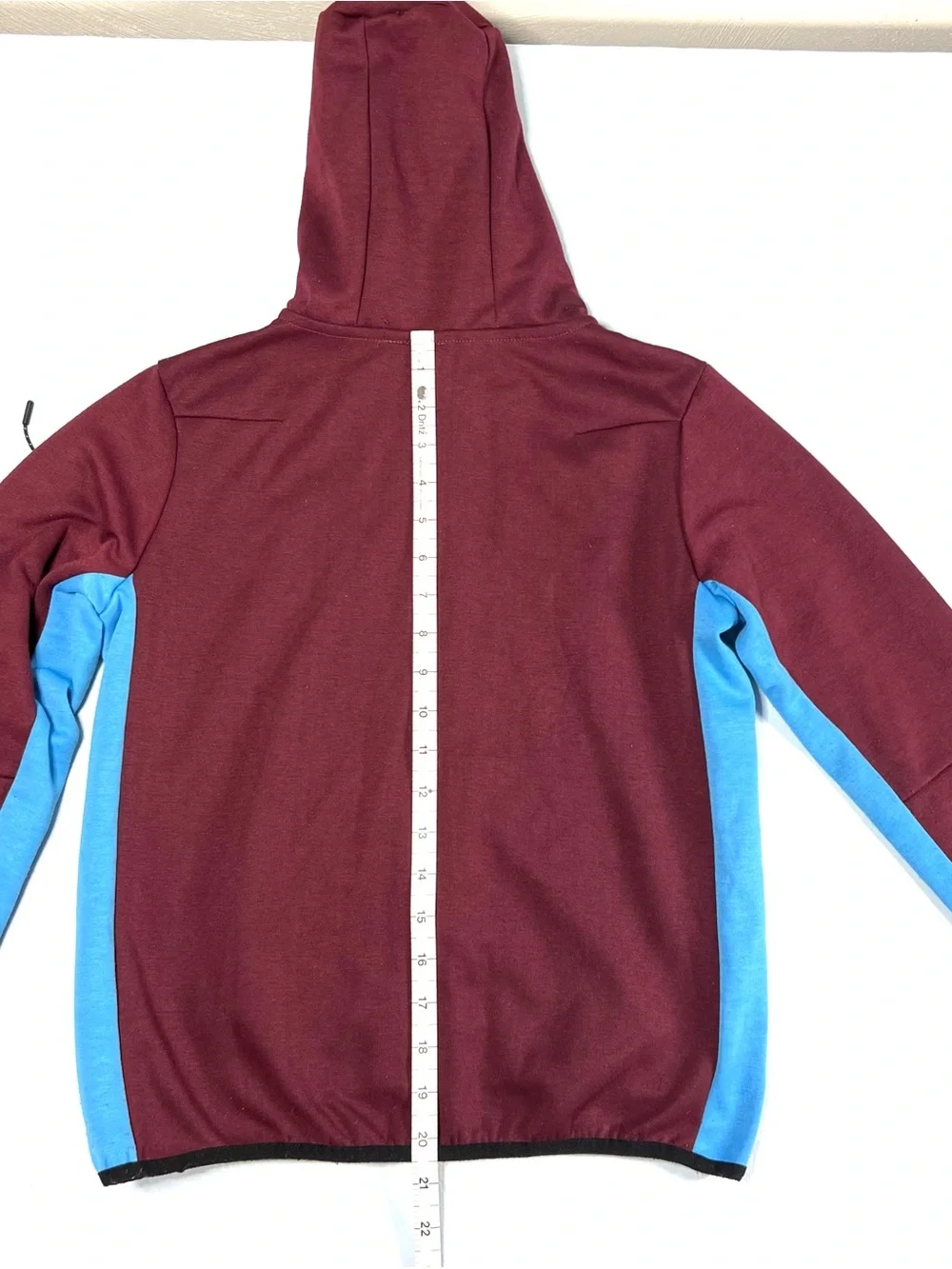 Nike Boy’s Two-Tone Maroon & Blue Hooded Zip Jacket